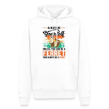 Ferret Lover Ferret Cadeau - Sweat à capuche Premium bio Homme - blanc - Devant - Nico (187cm)