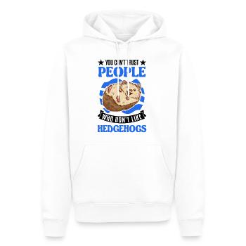 Hérisson Cadeau Hérisson épineux - Sweat à capuche Premium bio Homme - blanc - Devant - Nico (187cm)