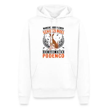 Podenco Schutzengel Spanischer Windhund Podenco - Männer Premium Bio Hoodie - Weiß - Vorne - Nico (187cm)