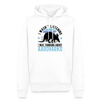 Erdferkel Geschenk Aardvark - Männer Premium Bio Hoodie - Weiß - Vorne - Nico (187cm)