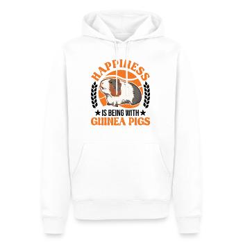 Guinea Pig Lucky Guinea Pig Guinea Pig - Men’s Premium Organic Hoodie - white - Front - Nico (187cm)