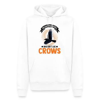 Crow Raven Raven Crow Crow Crow Keeping Crow Breeder - Men’s Premium Organic Hoodie - white - Front - Nico (187cm)