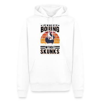 La vie serait si ennuyeuse sans Skunks Skunk - Sweat à capuche Premium bio Homme - blanc - Devant - Nico (187cm)