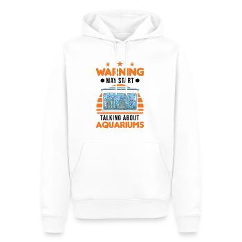 Warnung Aquarium Aquaristik Aquarianer Aquarist - Männer Premium Bio Hoodie - Weiß - Vorne - Nico (187cm)