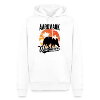 Erdferkel Flüsterer Aardvark Whisperer - Sweat à capuche Premium bio Homme - blanc - Devant - Nico (187cm)