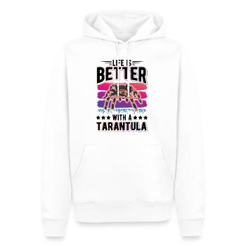 La vie est meilleure avec une Tarentule Tarantel - Sweat à capuche Premium bio Homme - blanc - Devant - Nico (187cm)