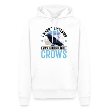 Crow Gift Crow Raven Beetle Breeder - Sweat à capuche Premium bio Homme - blanc - Devant - Nico (187cm)