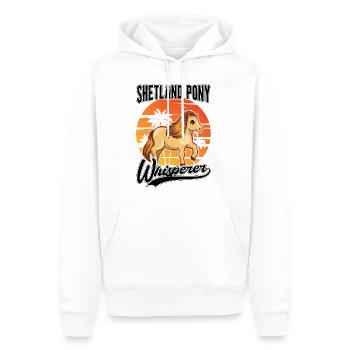 Shetland Pony Flüsterer Shetland Pony Whisperer - Sweat à capuche Premium bio Homme - blanc - Devant - Nico (187cm)