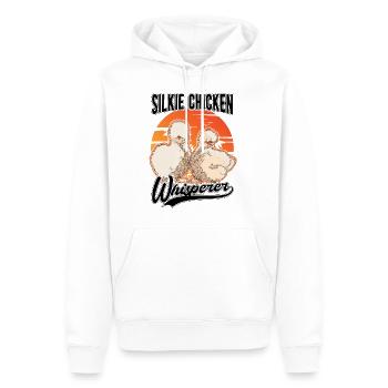 Silkie Chicken Whisperer Seidenhuhn Flüsterer - Männer Premium Bio Hoodie - Weiß - Vorne - Nico (187cm)