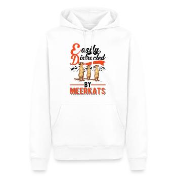 Meerkat Gift Meerkat - Men’s Premium Organic Hoodie - white - Front - Nico (187cm)