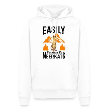 Meerkat Gift Meerkat - Men’s Premium Organic Hoodie - white - Front - Nico (187cm)