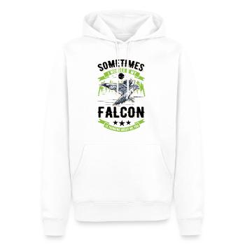 Falcon Gift Falcon Breeding Falcon Breeder Falconer - Men’s Premium Organic Hoodie - white - Front - Nico (187cm)