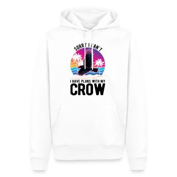 Crow Gift Crow Raven Beetle Breeder - Sweat à capuche Premium bio Homme - blanc - Devant - Nico (187cm)