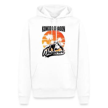 Komodowaran Flüsterer Komodo Dragon Whisperer - Männer Premium Bio Hoodie - Weiß - Vorne - Nico (187cm)