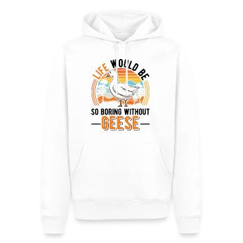 Life would be so boring without Geese Gänse - Männer Premium Bio Hoodie - Weiß - Vorne - Nico (187cm)