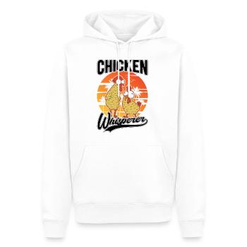 Chickens Whisperer Chicken Farming Chicken Farmer - Men’s Premium Organic Hoodie - white - Front - Nico (187cm)