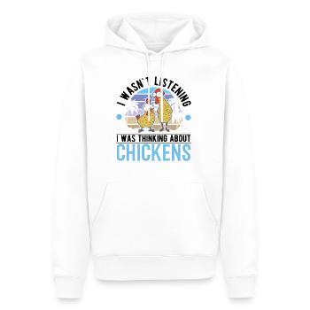 Hühner Hühnerzucht Hühnchen Landwirt - Männer Premium Bio Hoodie - Weiß - Vorne - Nico (187cm)