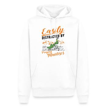 Gottesanbeterin Praying Mantis Fangschrecke - Männer Premium Bio Hoodie - Weiß - Vorne - Nico (187cm)