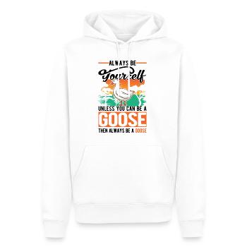 Geese Gift Goose Lovers Goose Breeders - Men’s Premium Organic Hoodie - white - Front - Nico (187cm)