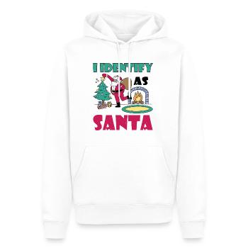 I Identify As Santa 4 - Men’s Premium Organic Hoodie - white - Front - Nico (187cm)