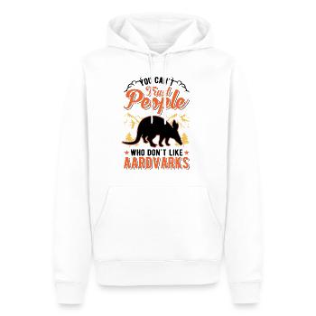Aardvark Cadeau Aardvark - Sweat à capuche Premium bio Homme - blanc - Devant - Nico (187cm)