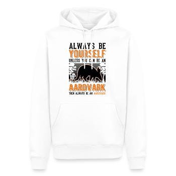 Always be yourself Aardvark Erdferkel - Männer Premium Bio Hoodie - Weiß - Vorne - Nico (187cm)