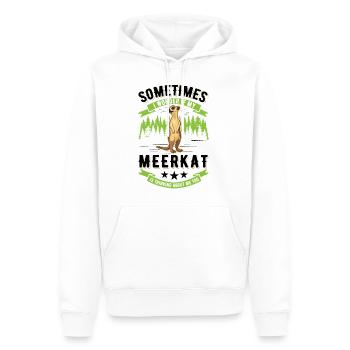 Erdmännchen Surikat Meerkat - Männer Premium Bio Hoodie - Weiß - Vorne - Nico (187cm)