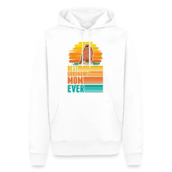 Murmeltier Mama Groundhog Mom Woodchuck - Männer Premium Bio Hoodie - Weiß - Vorne - Nico (187cm)
