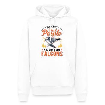Falcon Gift Falcon Breeding Falcon Breeder Falconer - Men’s Premium Organic Hoodie - white - Front - Nico (187cm)
