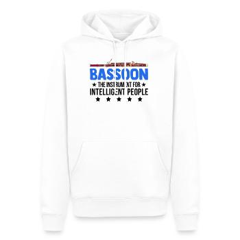 Bassoon Instrument for Intelligent People Bassoonist - Men’s Premium Organic Hoodie - white - Front - Nico (187cm)