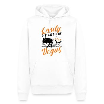 Easily distracted by Degus - Männer Premium Bio Hoodie - Weiß - Vorne - Nico (187cm)