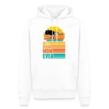 Best Gerbil Mom Ever Rennmaus Mama - Men’s Premium Organic Hoodie - white - Front - Nico (187cm)