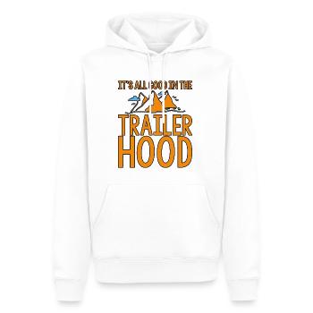 Tout va bien dans la bande-annonce Hood 2 - Sweat à capuche Premium bio Homme - blanc - Devant - Nico (187cm)