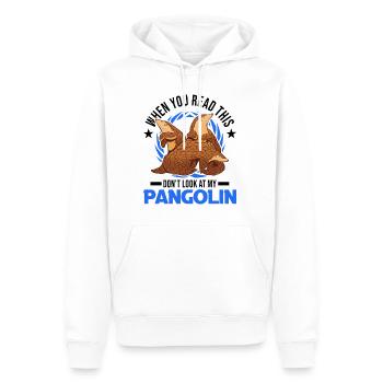 Pangolin Cadeau Pangolin - Sweat à capuche Premium bio Homme - blanc - Devant - Nico (187cm)