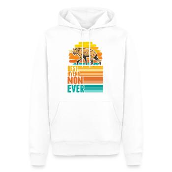Best Hyena Mom Ever Hyänen Mama Erdwolf - Männer Premium Bio Hoodie - Weiß - Vorne - Nico (187cm)
