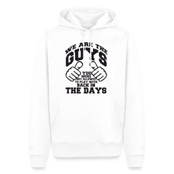 Wochenende mit Freunden in Gruppe Trinken Party - Männer Premium Bio Hoodie - Weiß - Vorne - Nico (187cm)
