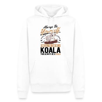 Always be yourself Koala - Männer Premium Bio Hoodie - Weiß - Vorne - Nico (187cm)