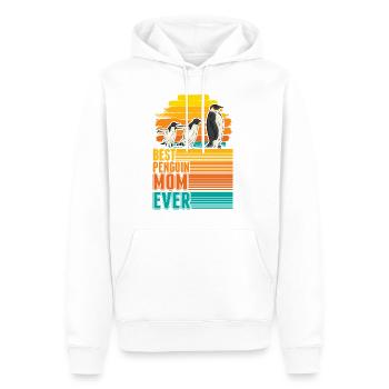 Best Penguin Mom Ever Pinguin Mama - Männer Premium Bio Hoodie - Weiß - Vorne - Nico (187cm)