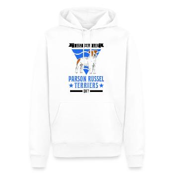 Parson Russell Terrier Owner - Men’s Premium Organic Hoodie - white - Front - Nico (187cm)