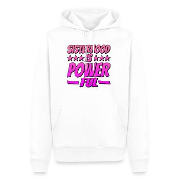 Sisterhood is Powerful 14 - Männer Premium Bio Hoodie - Weiß - Vorne - Nico (187cm)