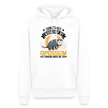 Opossum Cadeau Marsupial Opossum - Sweat à capuche Premium bio Homme - blanc - Devant - Nico (187cm)