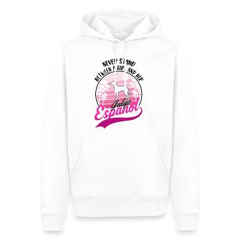 Galgo Espanol Fille Lévrier espagnol Galgo - Sweat à capuche Premium bio Homme - blanc - Devant - Nico (187cm)