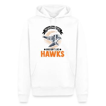 Falcon Gift Falcon Breeding Falcon Breeder Falconer - Men’s Premium Organic Hoodie - white - Front - Nico (187cm)