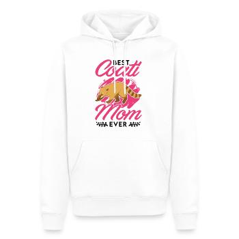 Meilleure maman Coati de tous les temps Nasenbär Mama - Sweat à capuche Premium bio Homme - blanc - Devant - Nico (187cm)