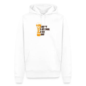 Internationaler Tag des Bieres Biertrinker - Männer Premium Bio Hoodie - Weiß - Vorne - Nico (187cm)