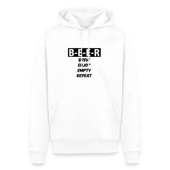 Internationaler Tag des Bieres Biertrinker - Männer Premium Bio Hoodie - Weiß - Vorne - Nico (187cm)