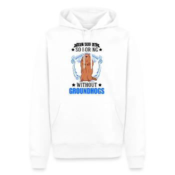 Murmeltier Groundhog Day Waldmurmeltier - Männer Premium Bio Hoodie - Weiß - Vorne - Nico (187cm)