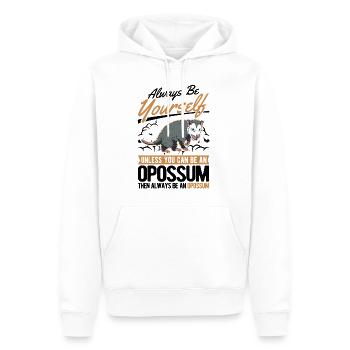 Opossum Cadeau Marsupial Opossum - Sweat à capuche Premium bio Homme - blanc - Devant - Nico (187cm)