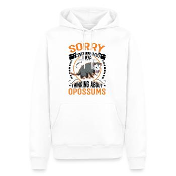 Opossum Cadeau Marsupial Opossum - Sweat à capuche Premium bio Homme - blanc - Devant - Nico (187cm)