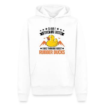 Rubber Duck Gift Squeaky Duck Bathing Duck - Sweat à capuche Premium bio Homme - blanc - Devant - Nico (187cm)